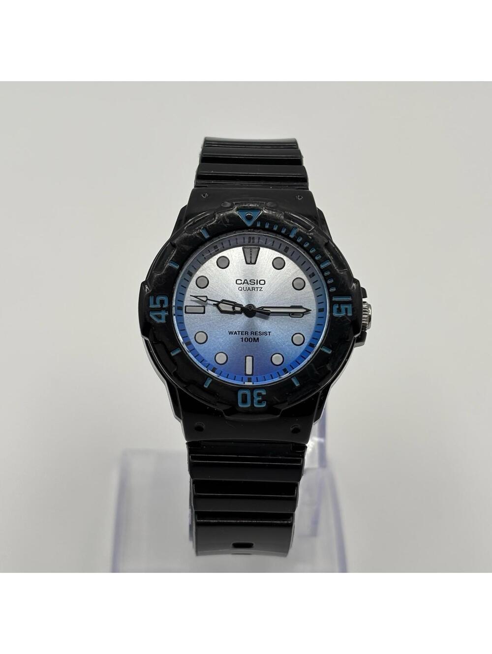 Casio Ladies LRW-200H-2EV Blue Dial Black Band Dive Style Quartz Watch 32mm